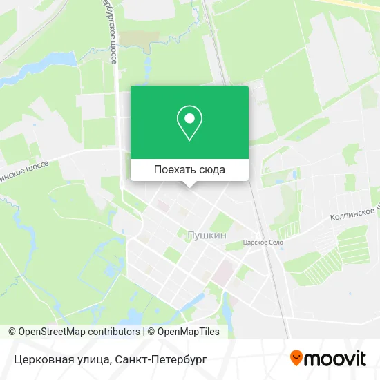 Карта Церковная улица