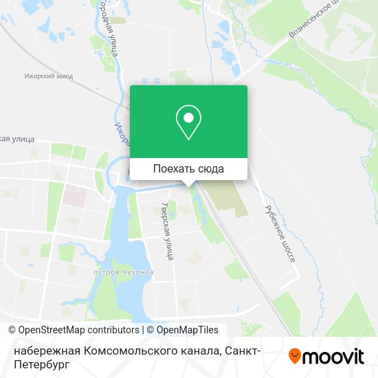 Карта набережная Комсомольского канала