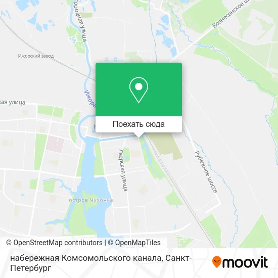 Карта набережная Комсомольского канала