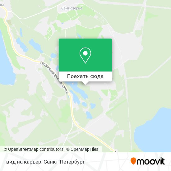 Карта вид на карьер