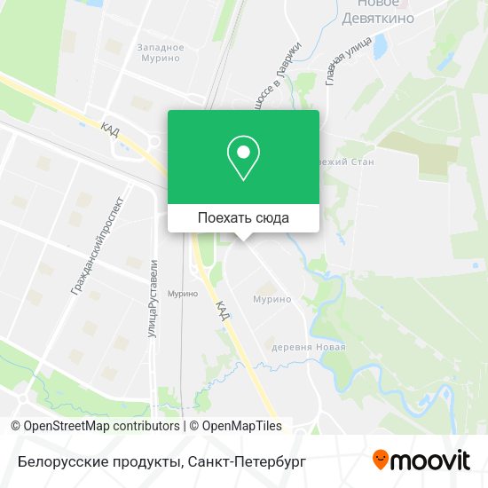 Карта Белорусские продукты