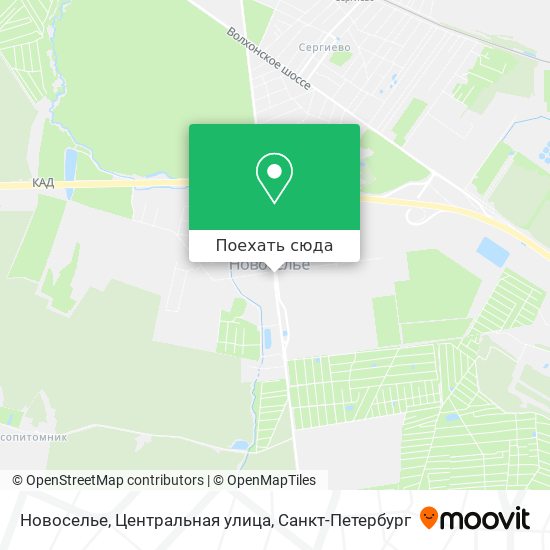 Карта Новоселье, Центральная улица