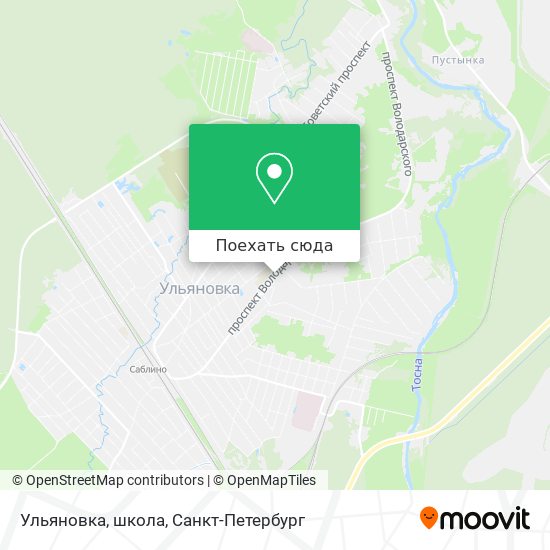 Карта Ульяновка, школа