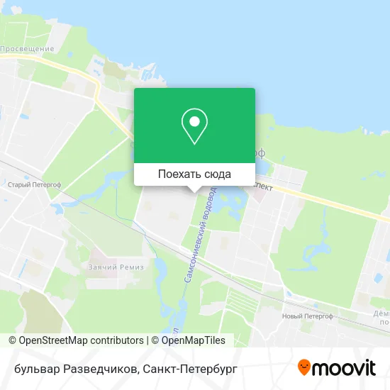 Карта бульвар Разведчиков