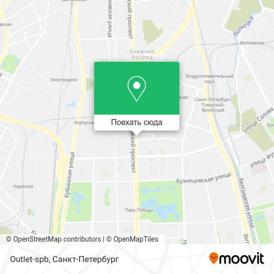 Карта Outlet-spb
