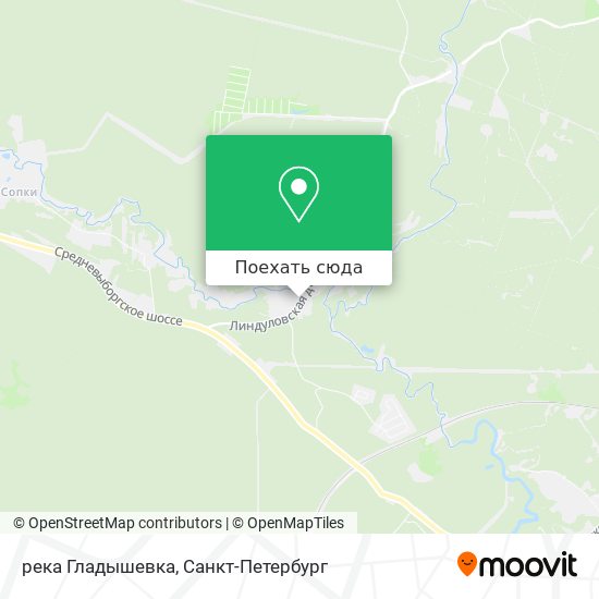 Карта река Гладышевка