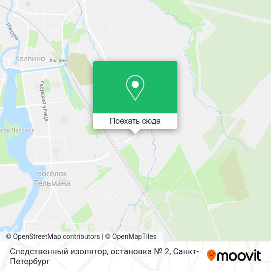 Карта Следственный изолятор, остановка № 2