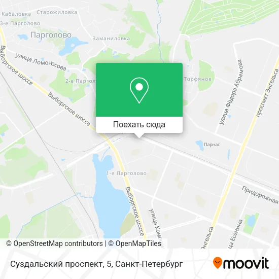 Карта Суздальский проспект, 5