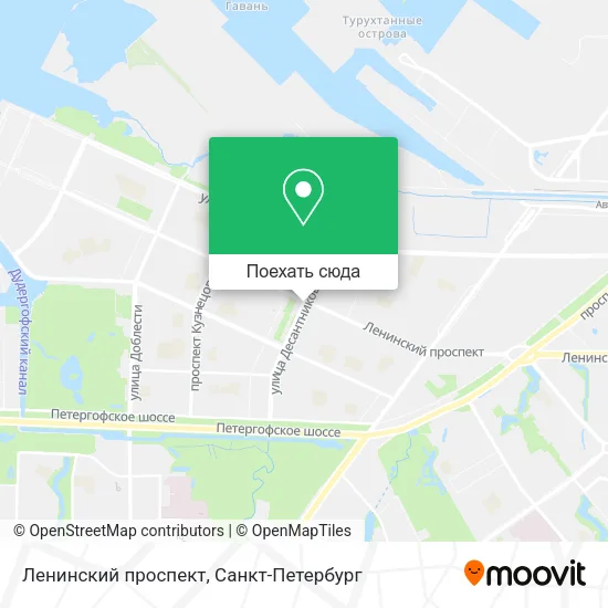 Карта Ленинский проспект