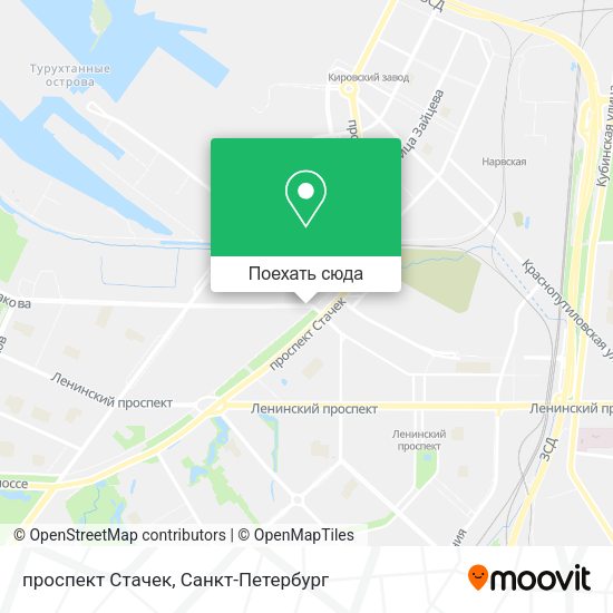 Карта проспект Стачек