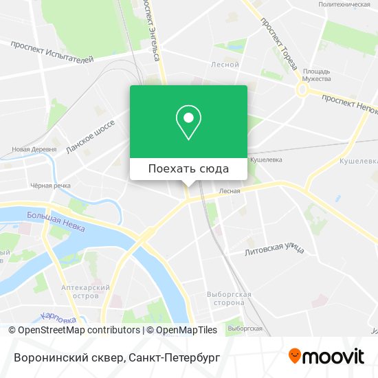 Карта Воронинский сквер
