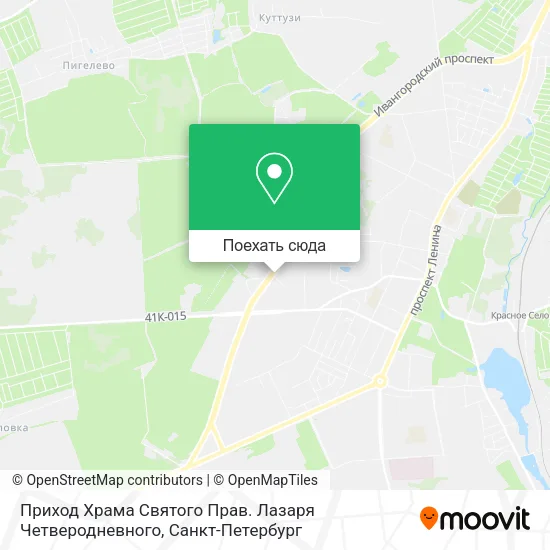 Карта Приход Храма Святого Прав. Лазаря Четверодневного