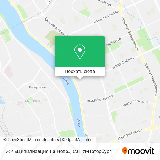 Карта ЖК «Цивилизация на Неве»