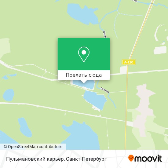 Карта Пульмановский карьер