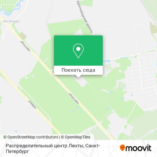 Карта Распределительный центр Ленты