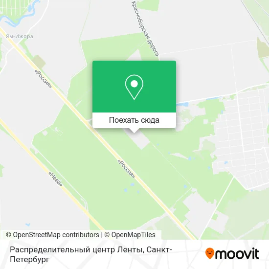 Карта Распределительный центр Ленты