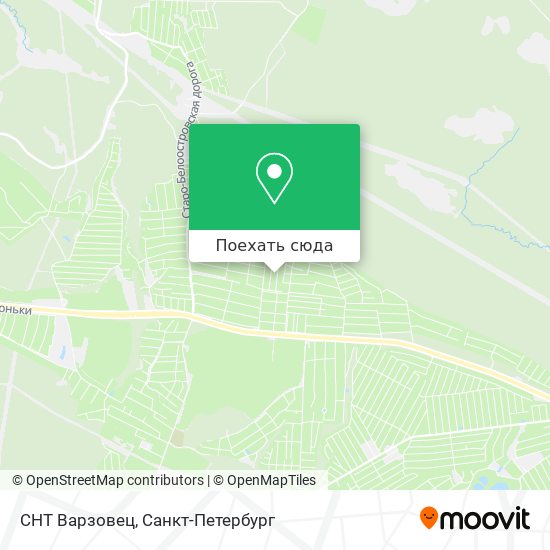 Карта СНТ Варзовец