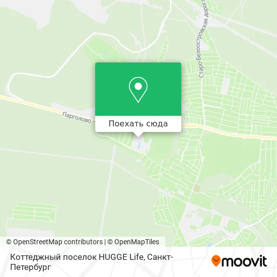 Карта Коттеджный поселок HUGGE Life
