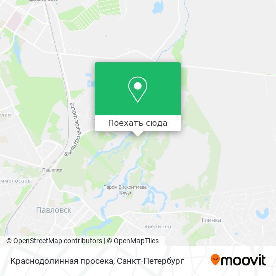 Карта Краснодолинная просека