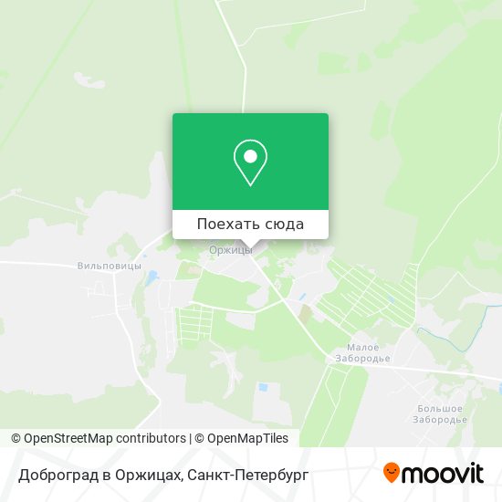Карта Доброград в Оржицах