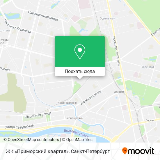 Карта ЖК «Приморский квартал»