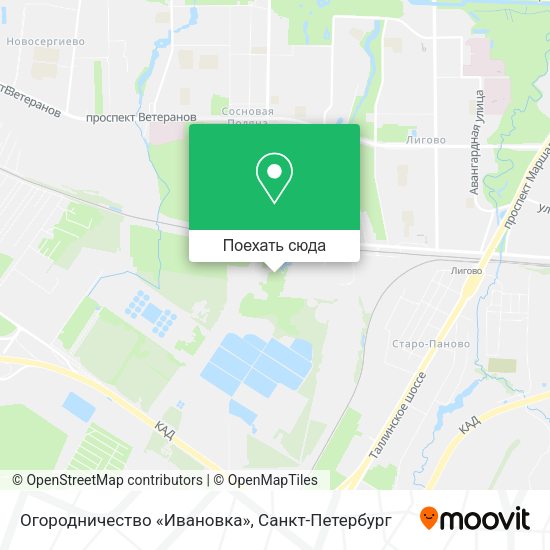 Карта Огородничество «Ивановка»