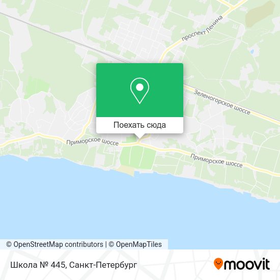 Карта Школа № 445