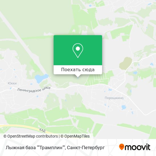 Карта Лыжная база ""Трамплин""
