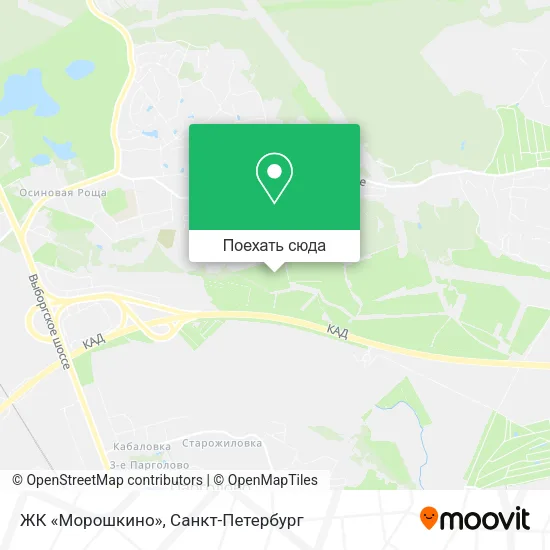 Карта ЖК «Морошкино»