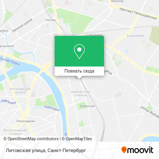 Карта Литовская улица