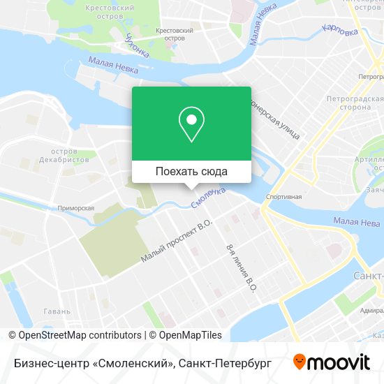 Карта Бизнес-центр «Смоленский»