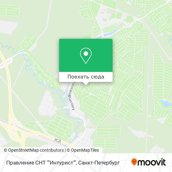 Карта Правление СНТ ""Интурист""