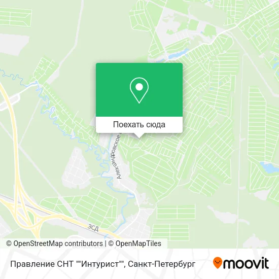 Карта Правление СНТ ""Интурист""