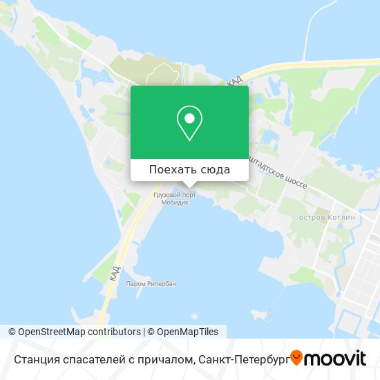 Карта Станция спасателей с причалом