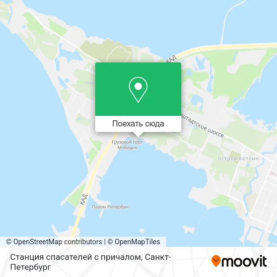Карта Станция спасателей с причалом