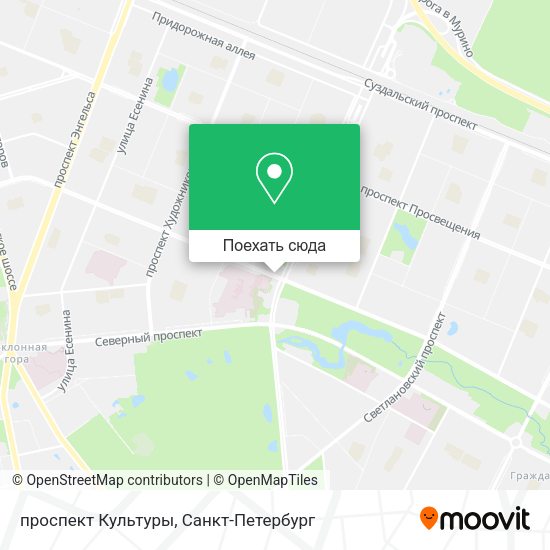 Карта проспект Культуры