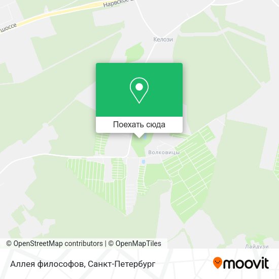 Карта Аллея философов