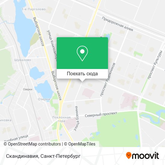 Карта Скандинавия