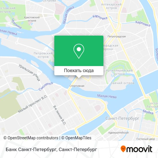 Карта Банк Санкт-Петербург