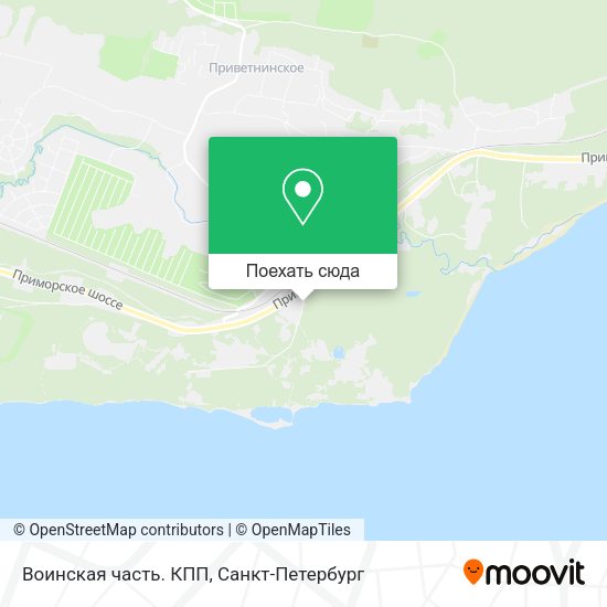 Карта Воинская часть. КПП