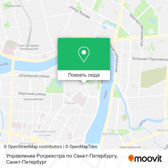 Карта Управление Росреестра по Санкт-Петербургу