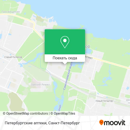 Карта Петербургские аптеки
