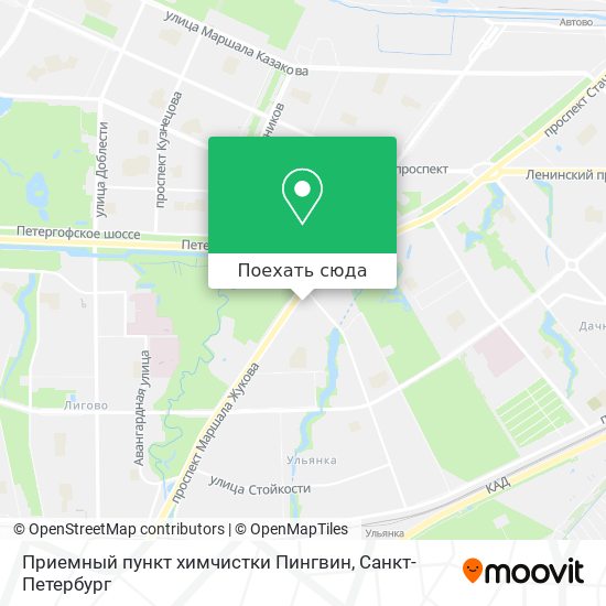 Карта Приемный пункт химчистки Пингвин