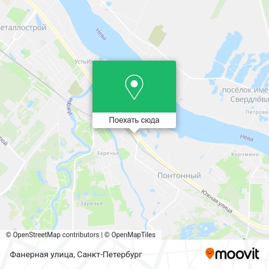 Карта Фанерная улица