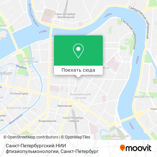 Карта Санкт-Петербургский НИИ фтизиопульмонологии