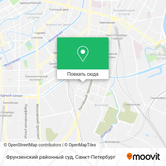 Карта Фрунзенский районный суд