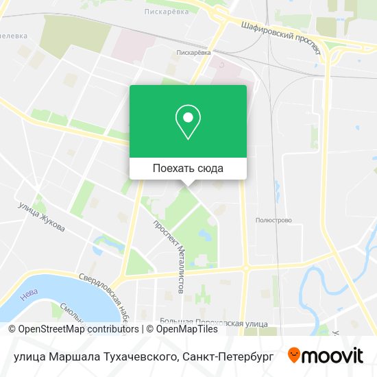 Карта улица Маршала Тухачевского