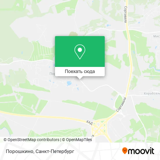 Карта Порошкино