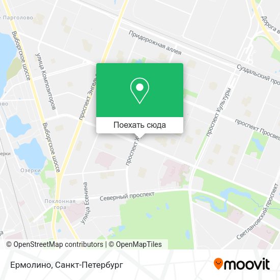 Карта Ермолино
