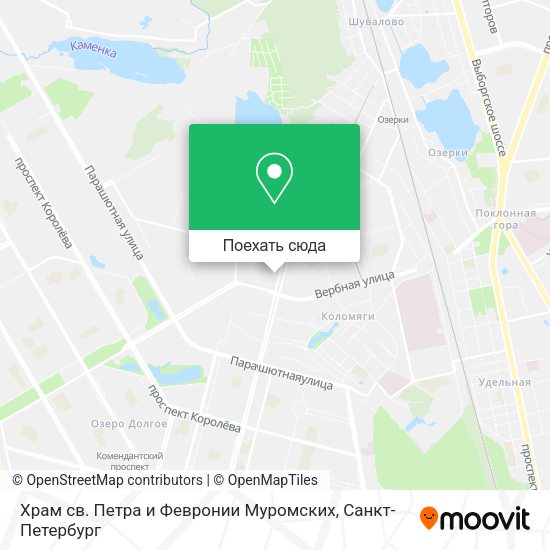 Карта Храм св. Петра и Февронии Муромских